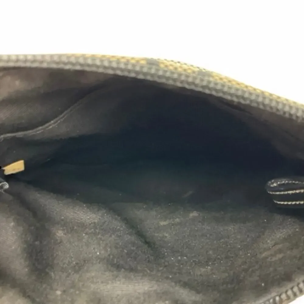 Coach Signature Stripe Crossbody File Bag - Black/Gray